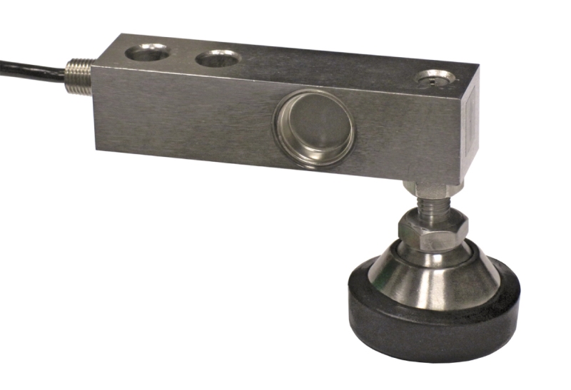 FTP load cell mounted on adjustable ball-mounted self-centering articulated foot 