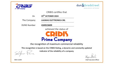 LAUMAS certified CRIBIS Prime Company